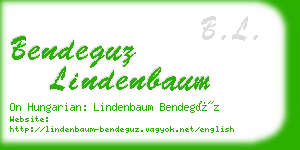 bendeguz lindenbaum business card